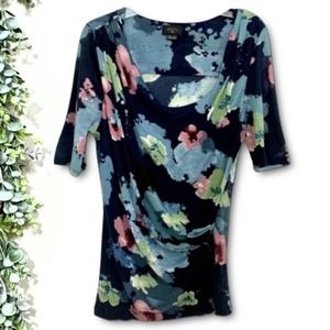 Anthropologie Deletta Soft tencel floral top